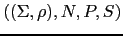 $ ((\Sigma, \rho), N, P, S)$